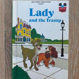 Vintage 1981 Lady and the Tramp Hardcover Book